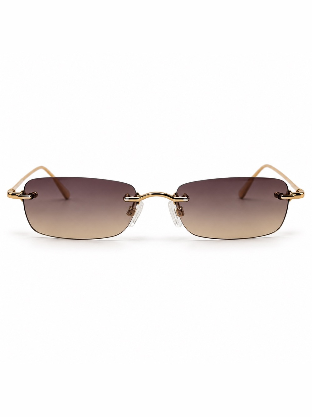 Carolina Lemke Berlin Rimless Purple Gradient Sunglasses NWT w/ case MSRP $369